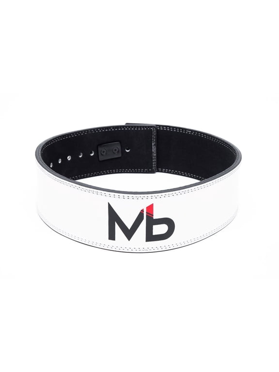 Essentials - Lever powerlifting belt - White