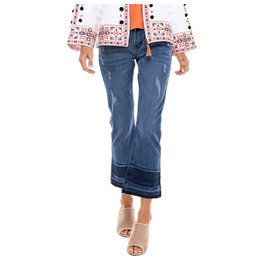 Angel Premium Women's Regular Mid-Rise Flare-Leg Capri