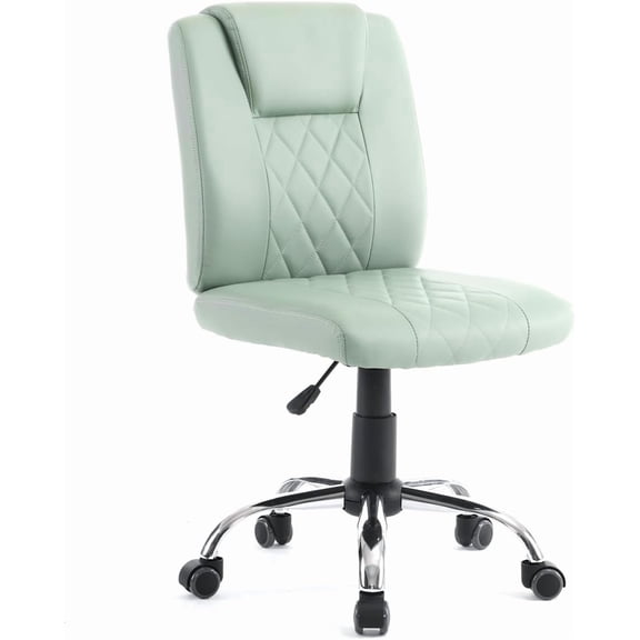 MAYAKOBA Genesis Task Stool Armless Desk Chair, 18"-22" Adjustable Height for Home Office, Bar, Manicure Technician Stool Nail Salon, Green