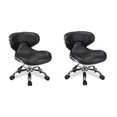thumbnail image 1 of MAYAKOBA SET OF 2 Nail Salon Pedicure Stool UMI Pedicure Chair Short Adjustable Comfort Pneumatic Pump Salon Furniture & Equipment BLACK, 1 of 7