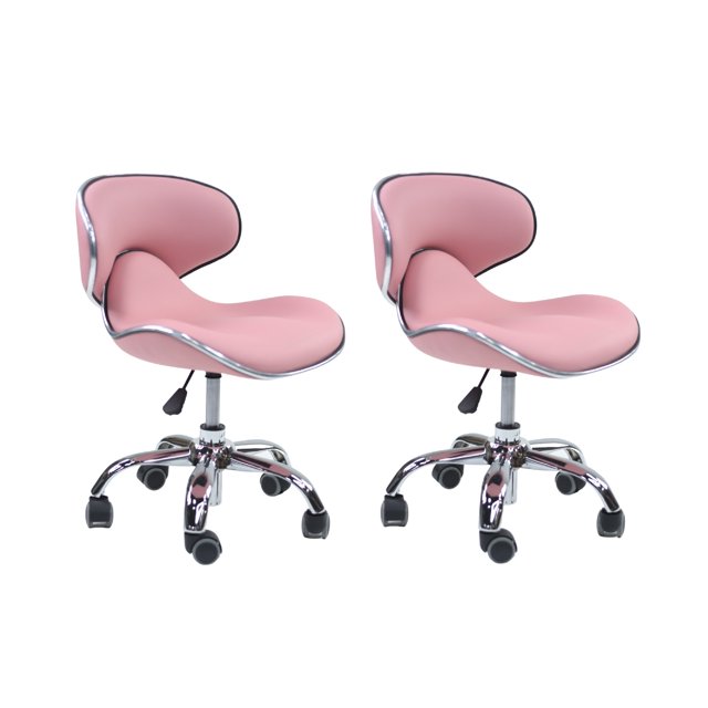 MAYAKOBA SET OF 2 Nail Salon Pedicure Stool UMI Pedicure Chair Short Adjustable Comfort