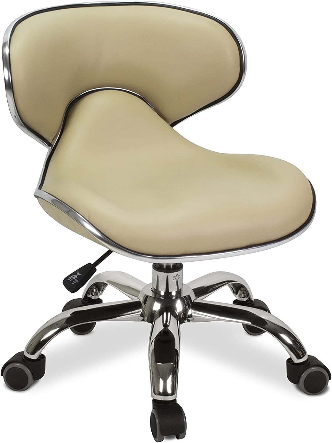 Sort Stools MAYAKOBA UMI Short Stool (Cream), Rolling Seat with Adjustable Height ...