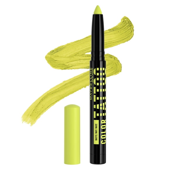 Maybelline Color Tattoo Longwear Multi-Use Eye Shadow Stix, I am Unexpected Lime Green Matte, 1 Count