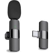 MAYBESTA Wireless Lavalier Lapel Microphone for iPhone Android Phone Laptop - Bluetooth Mini Mic with USB C Interface for YouTube Tiktok Video Recording Interview Podcast Vlog