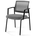 thumbnail image 1 of MAYEERTY 1 Pack Stacking Arm Chairs, Guest Reception Chairs, Ergonomic Office Chair with Armrests, Black, 1 of 6
