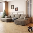 thumbnail image 1 of MAYEERTY 107" Cloud Sectional Couch Modern Modular Sofa for Living Room No Assembly Required, Camel, 1 of 5