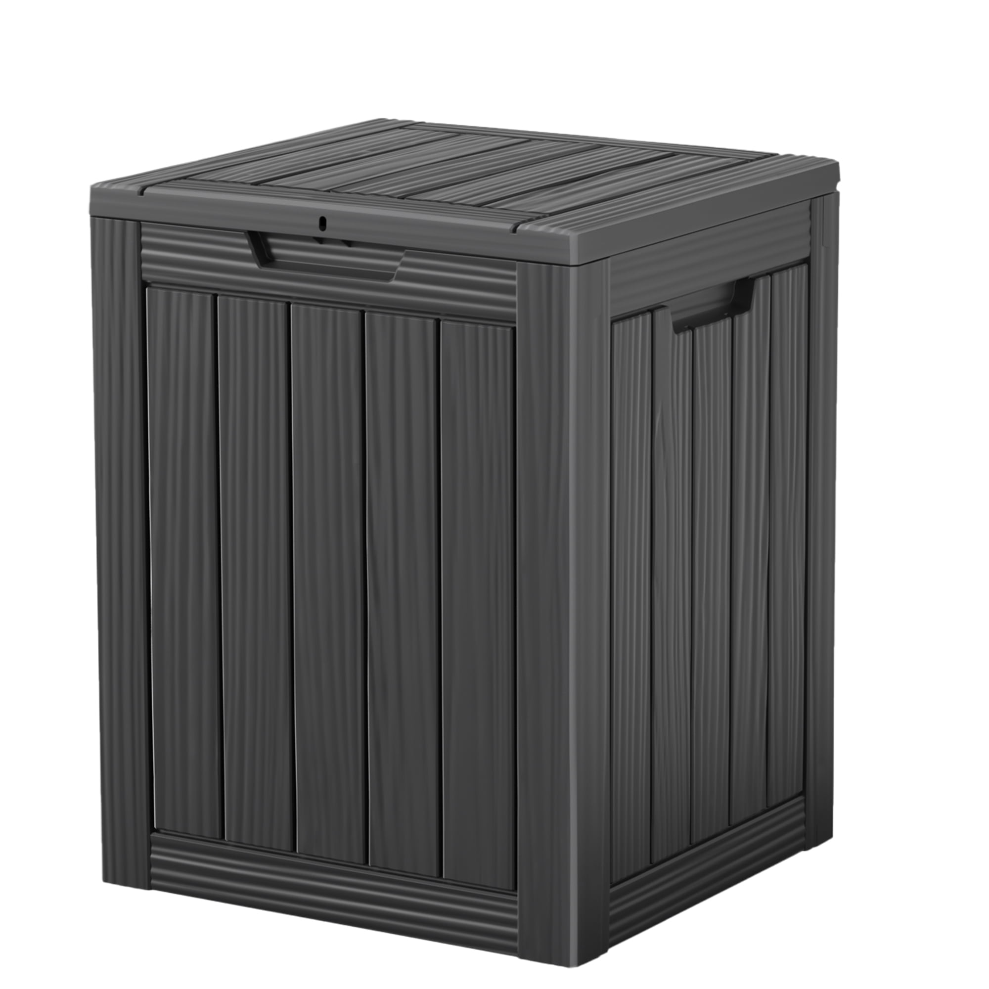 MAYEERTY 120 Gallons Outdoor Shoe Cabinet, Large Capacity Shoe Storage, Brown
