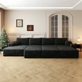 thumbnail image 1 of MAYEERTY 135" Large Size Modular Cloud Sofa 6 Seats for Living Room,No Assembly Required,Black, 1 of 5