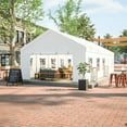 thumbnail image 1 of MAYEERTY 16x32FT Heavy Duty Party Tent, 3 Storage Bags Removable Sidewalls for Wedding Camping Carport, 1 of 10