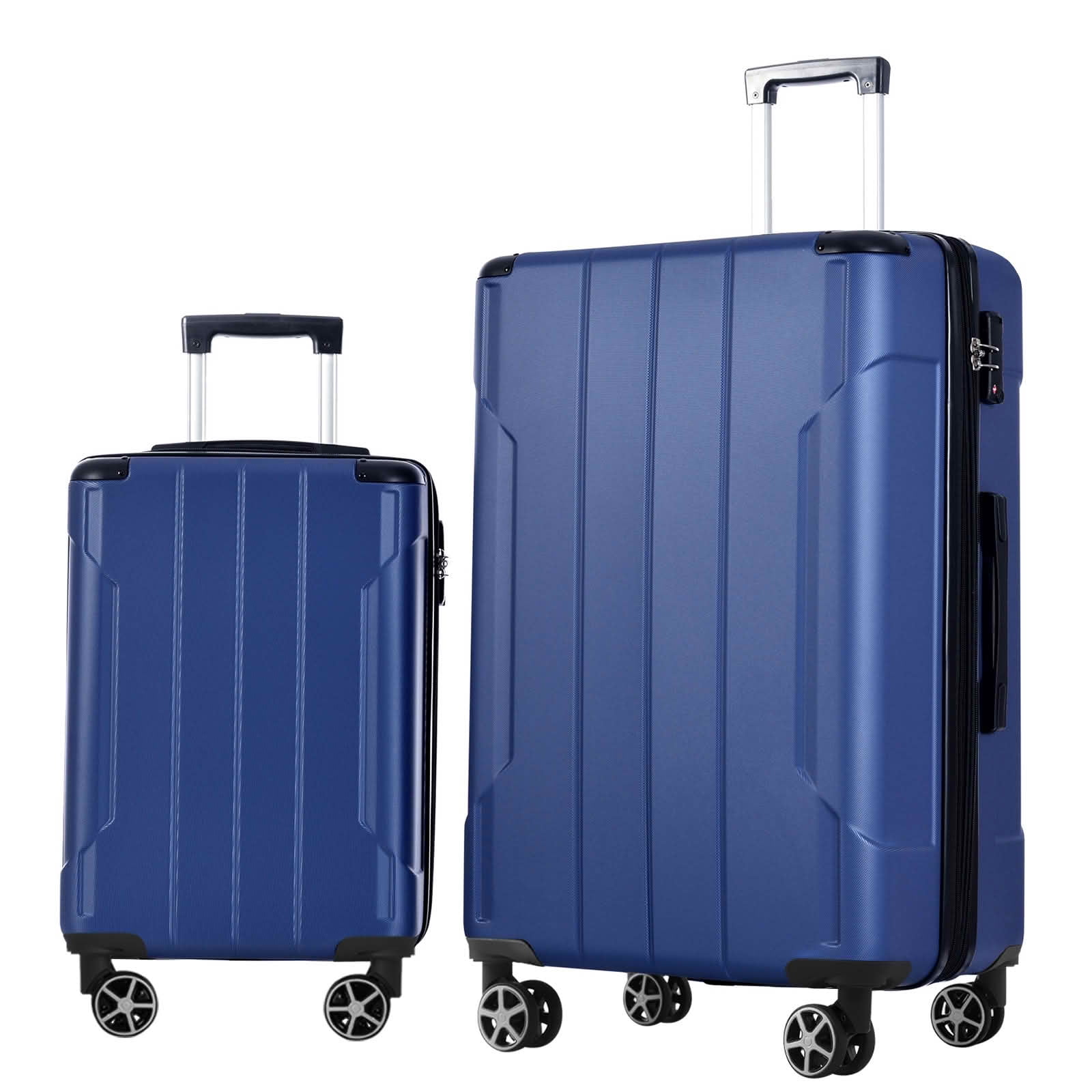 MAYEERTY 2 Piece 20+28Inch Expandable Hardshell Luggage Set, ABS Suitcases with Spinner Wheels, TSA Lock for Short and Long Distance Trave
