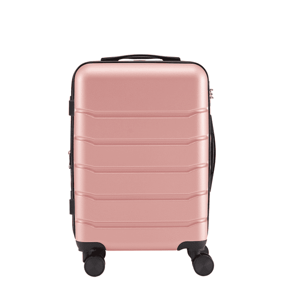 MAYEERTY 20in Hardside Luggage With Spinner Wheels Expandable And Tsa Lock Hard Shell Lightweight Roller Suitcase,Pink
