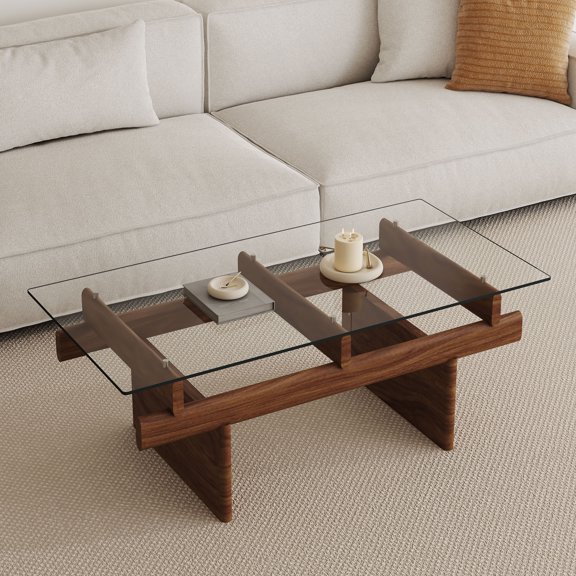 MAYEERTY 24"×48" Rectangular Tempered Glass Table Top, 0.31" Thick Clear Scratch Proof Tempered Glass Surface for Large Dining Patio Table