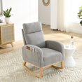 thumbnail image 1 of MAYEERTY 27.6"W Modern Accent High Backrest Living Room Lounge Arm Rocking Chair, Two Side Pocket, 1 of 6
