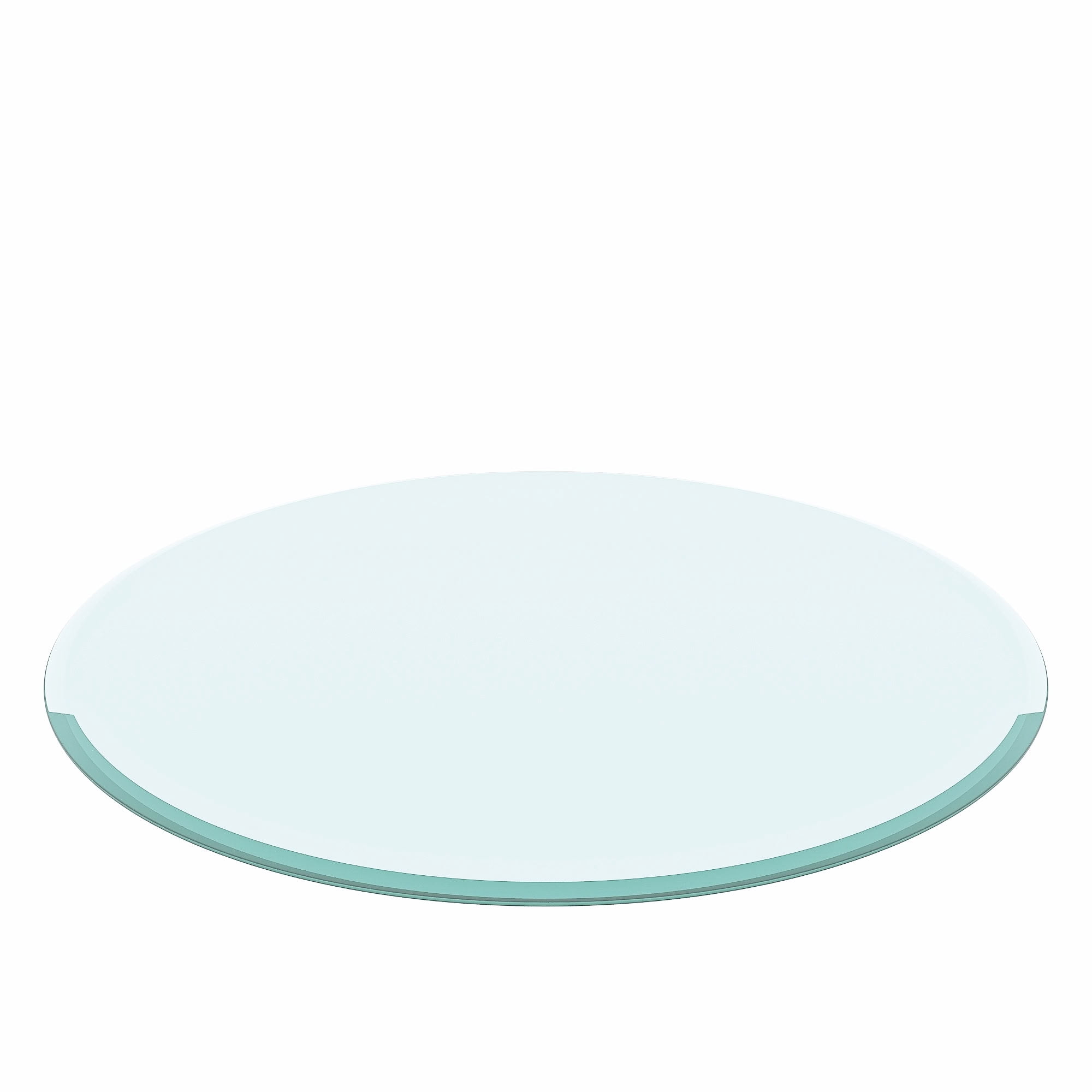 MAYEERTY 28in Round Clear Tempered Glass Table Top, 0.4in Thick Replacement Glass Cover, Heat & Scratch Resistant Glass Panel for Bistro Dining Patio Hotel Coffee Table