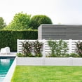 thumbnail image 1 of MAYEERTY 3-Piece Outdoor White PVC Rectangular Planter Box with Trellis for Climbing Plants, Raised Garden Bed, 1 of 10