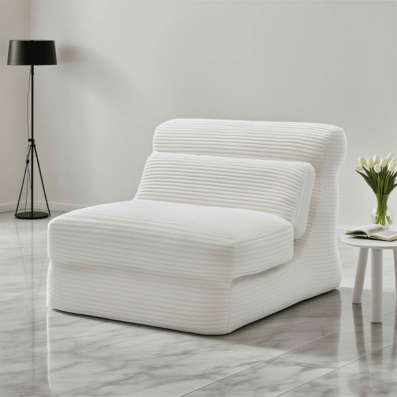MAYEERTY 3-in-1 Sofa Bed - Corduroy, Quick Setup, Lumbar Support, Compact Space Friendly