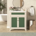 thumbnail image 1 of MAYEERTY 30'' Bathroom Vanity Cabinet with Ceramic Sink Combo – Solid Wood Frame, Height Adjustable Shelf, 1 of 6