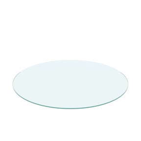 MAYEERTY 30in Round Clear Glass Table Top, 0.24in Thick Replacement Glass Cover, Heat Scratch Impact Resistant for Dining Coffee Patio Bistro Hotel Lobby Office Conference Table