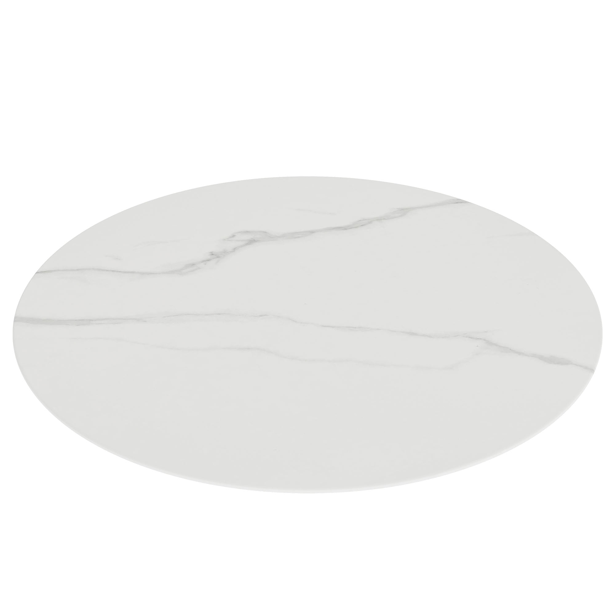 MAYEERTY 32in Round Tempered Glass Table Top, 0.31in Thick White Marble Print DIY Replacement Table Cover, Heat Scratch Proof Desktop for Indoor Outdoor Coffee Patio Dining Table