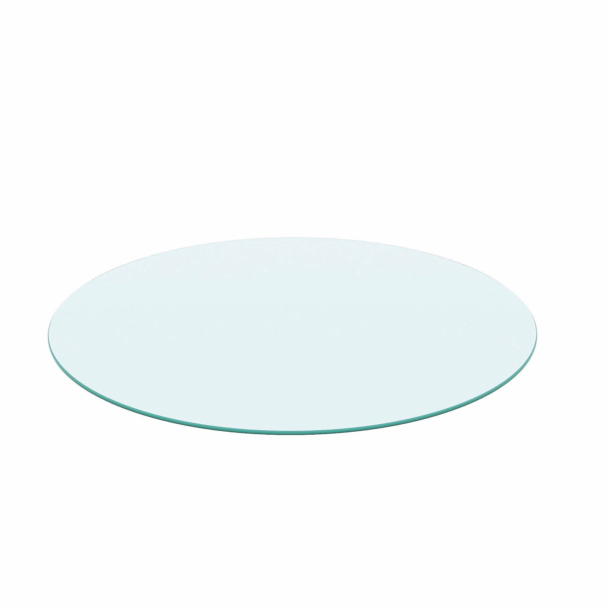 MAYEERTY 36 Inch Round Clear Tempered Glass Table Top, 0.24" Thick Replacement Glass Surface for Large Dining Patio Hotel Lobby Office Meeting Table