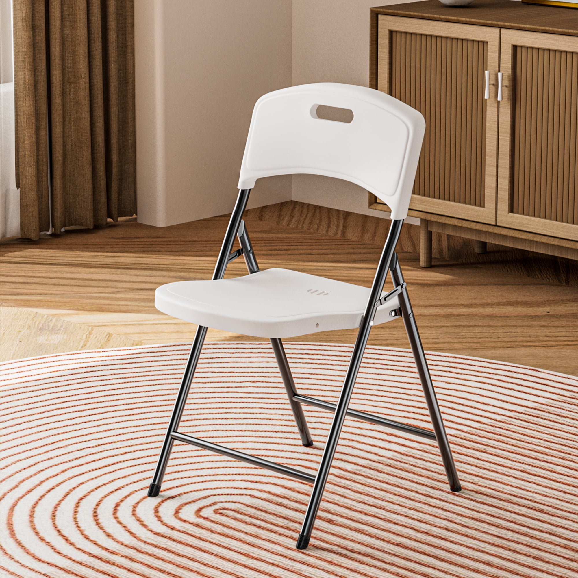 MAYEERTY 4-Piece Set Outdoor Dining Chairs for Party & Outdoor, Foldin, Portable & Stackable