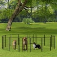 thumbnail image 1 of MAYEERTY 40-Inch 16-Panel Foldable Dog Playpen with Doors for Small to Large Dogs, 1 of 9