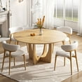 thumbnail image 1 of MAYEERTY 42x42x30 Modern Dining Table, Contemporary Home Wood Kitchen Table, Natural Wood, 1 of 9