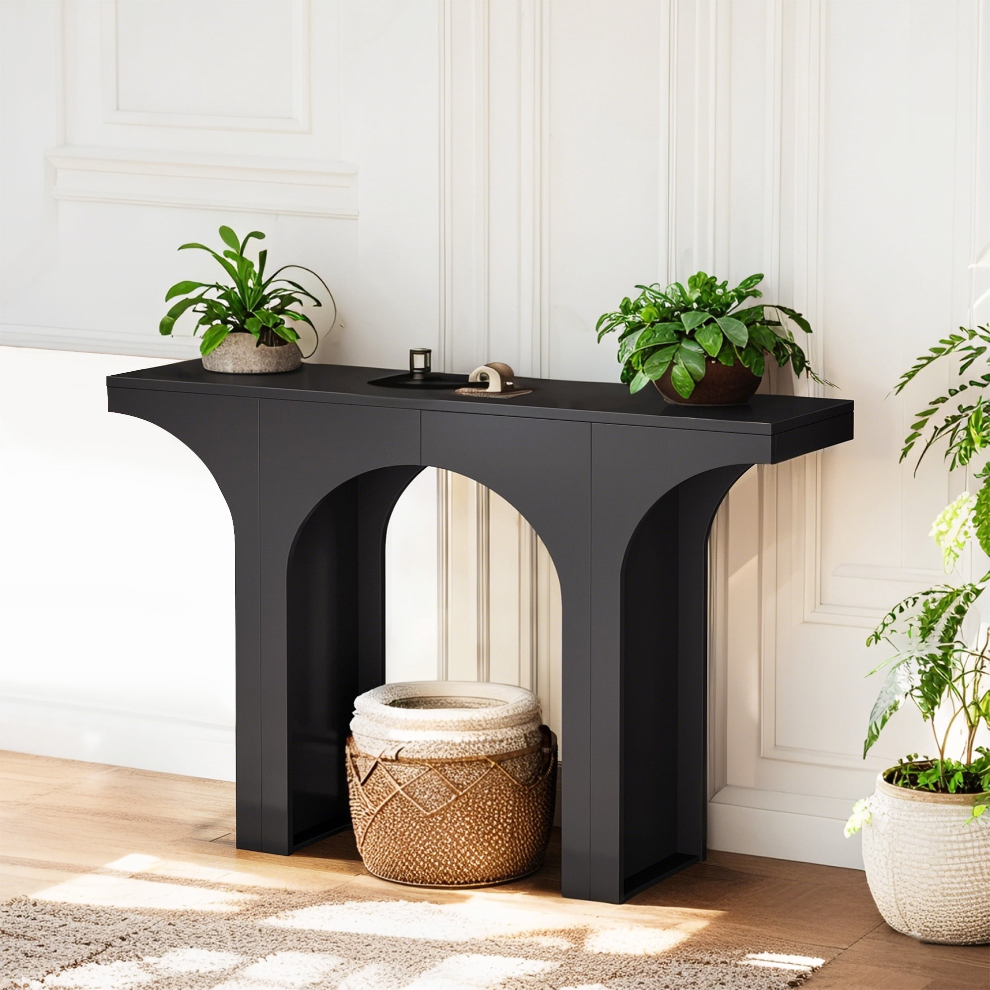 MAYEERTY Simple Minimalist Foyer Table, Stylish Non-Storage Console Table for Any Home Decor