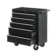 thumbnail image 1 of MAYEERTY 5-Drawer Rolling Tool Chest with Lock & Key, Tool Storage Cabinet with Wheels, Tool Organizer Box for Garage, Warehouse, 1 of 5