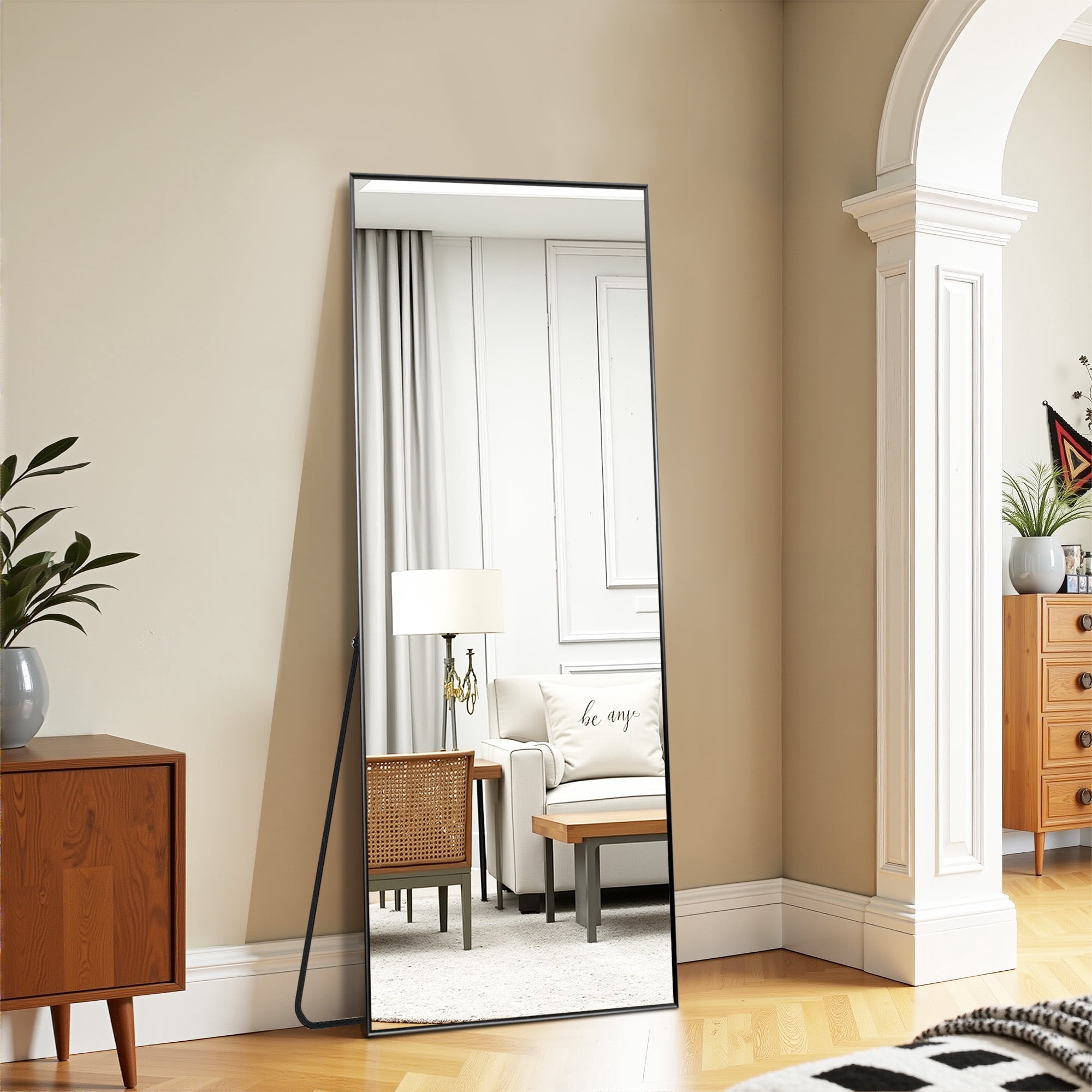 MAYEERTY 64x21 Wall Mounted Vanity Mirror Modern Bathroom Vanity Mirror for Bedroom