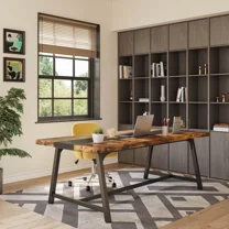 MAYEERTY 6FT Conference Table, 70.8” Executive Desk Office Computer Meeting Table