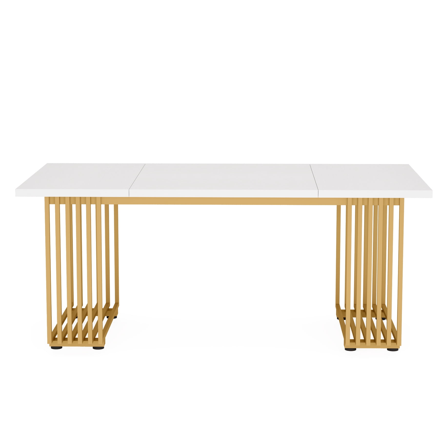 MAYEERTY 70 Inch Multi Purpose Desk Sturdy Wood Top Metal Legs for Home Office