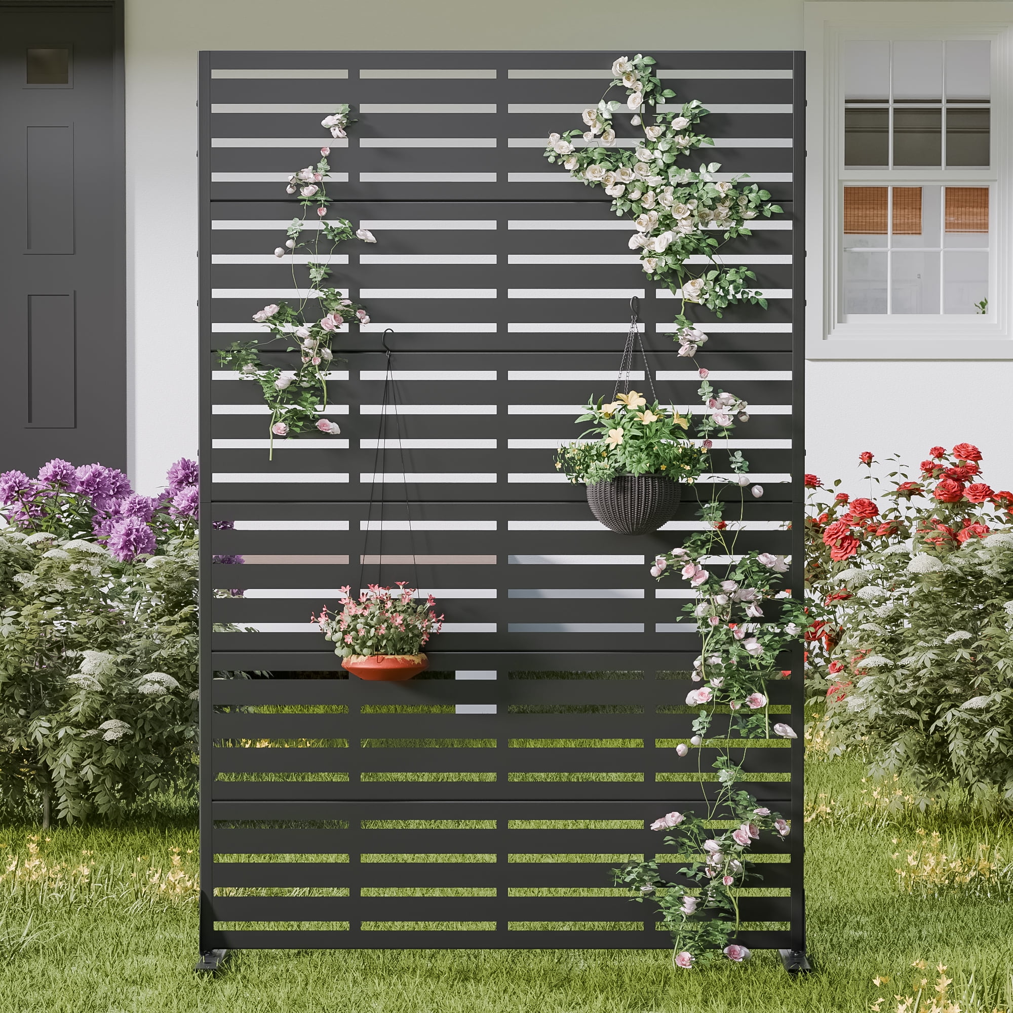 MAYEERTY 72" x 47" Privacy Screen Fence, Heavy Duty Fence Privacy Screen Outdoor