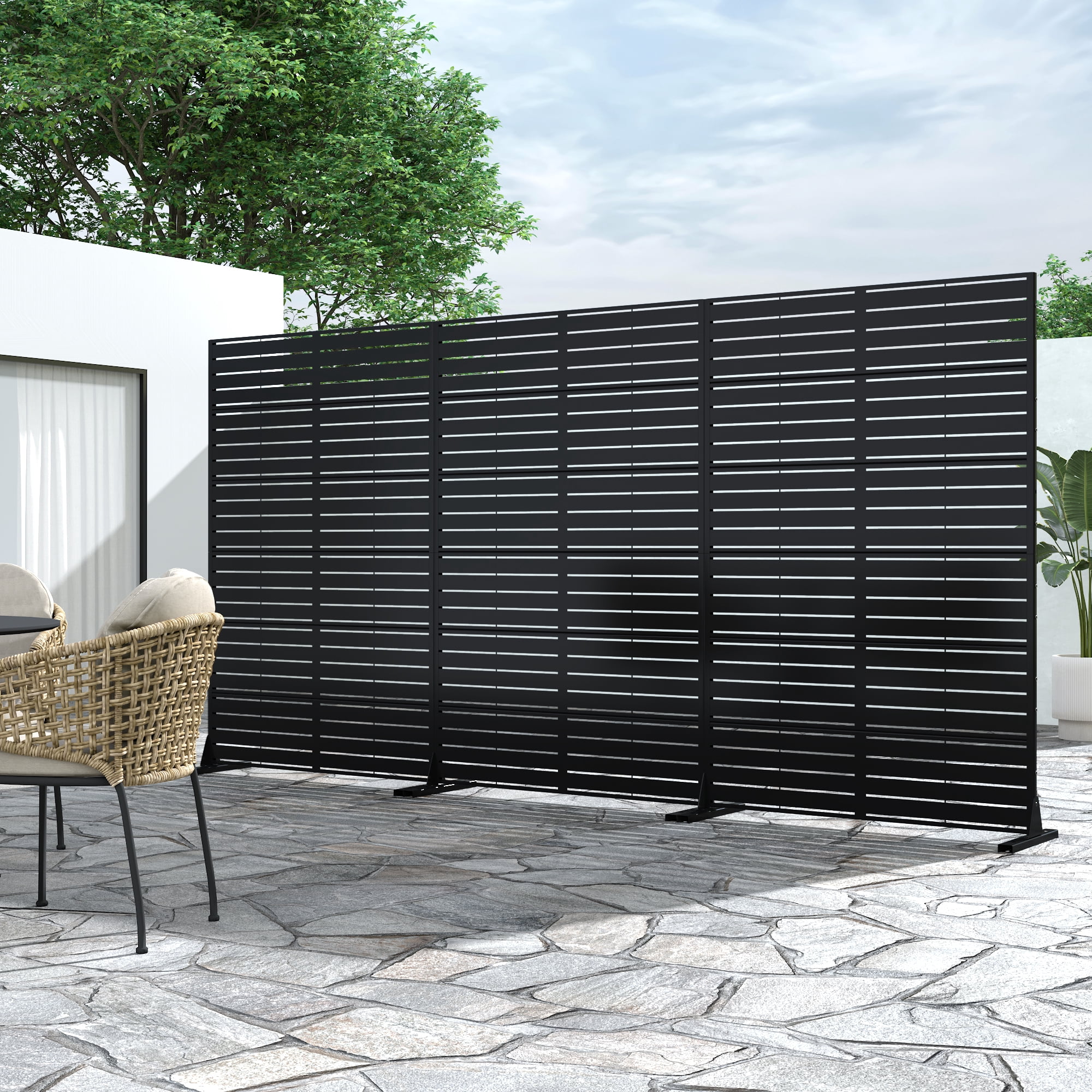 MAYEERTY 72" x 47" Privacy Screen Fence, Heavy Duty Fence Privacy Screen Outdoor