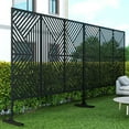thumbnail image 1 of MAYEERTY 72" x 47" Outdoor Privacy Screen, Metal Decorative Screen, 1 of 6