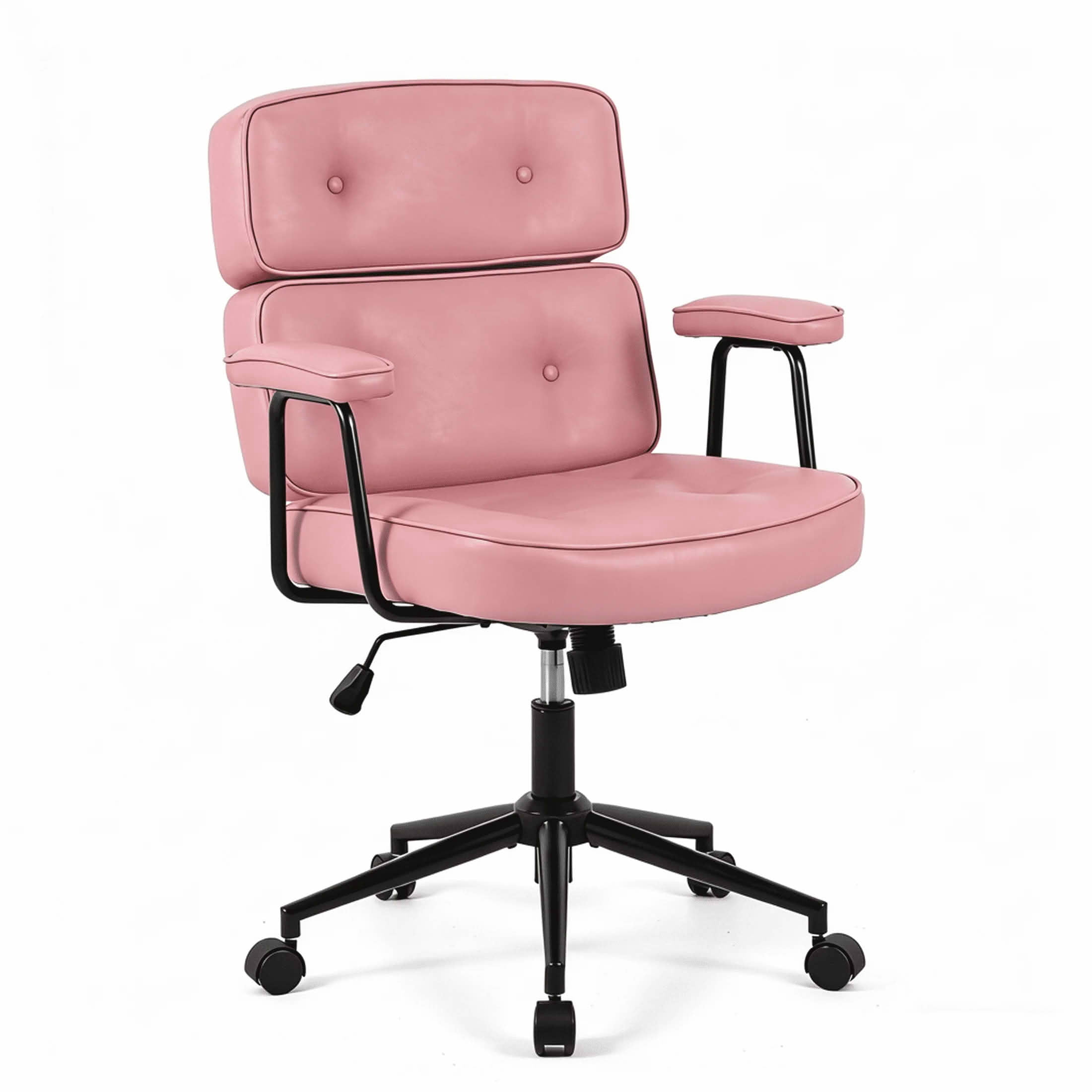 MAYEERTY Adjustable Height Ergonomic Office Chair, Rotating Computer Chair with Lumbar Support Wheels