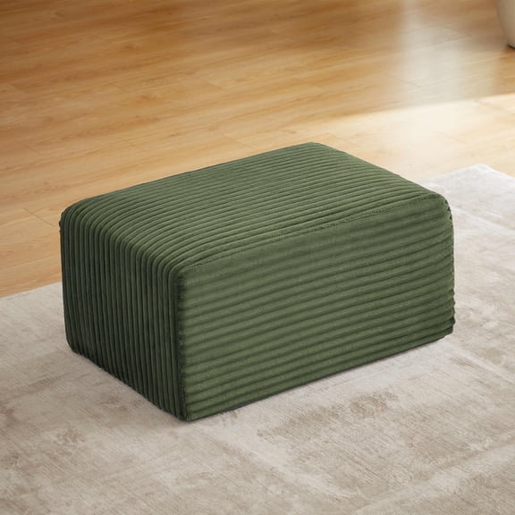 MAYEERTY Boneless Ottoman, 35×24" Footrest for Cloud Sectional Sofa, Living Room & Apartment, Green