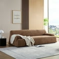 thumbnail image 1 of MAYEERTY Camel sofa, modern simplicity, durable fabric, solid wood frame, high density sponge filler, 1 of 5