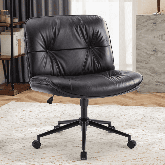 MAYEERTY Computer Gaming Chair, Lumbar Support & Adjustable Height, 360° Wheels with Armrests for Home Office