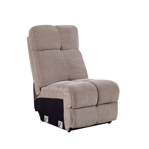 MAYEERTY Dual Motor Power Recliner Sofa - Armless Chair, Adjustable, Infinite Position, Arbitrary Combinations