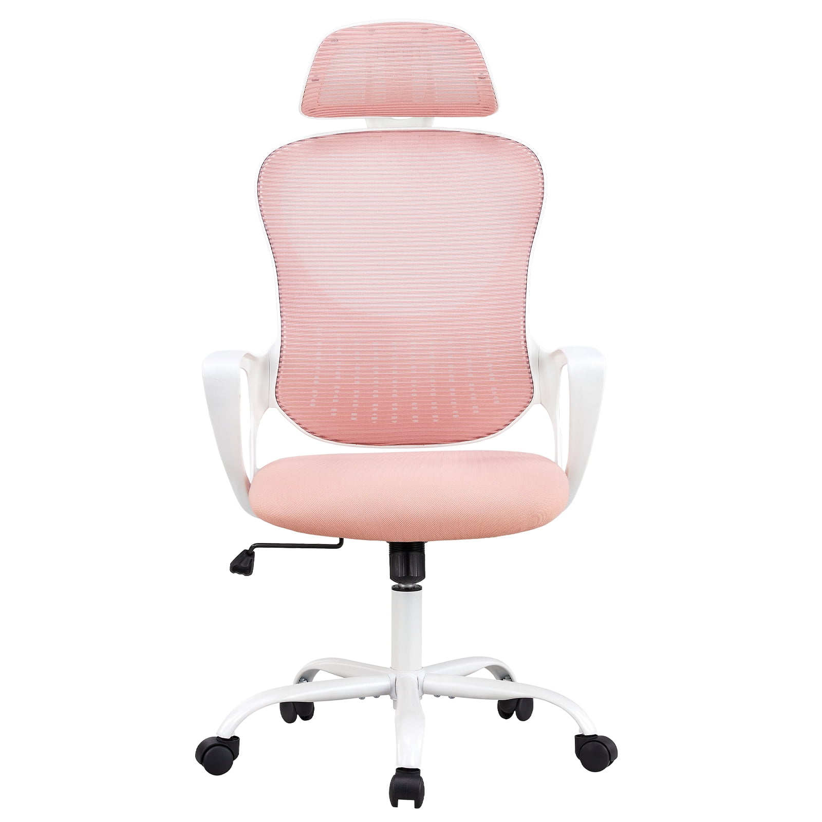 MAYEERTY Ergonomic Office Chair, Comfort Home Office Task Chair, Lumbar Support Computer Chair with Flip-up Arms and Adjustable Height, Gray
