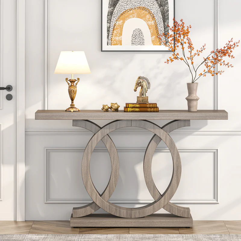 MAYEERTY Versatile Accent Console Table for Living Room Entryway Hallway Decor Display