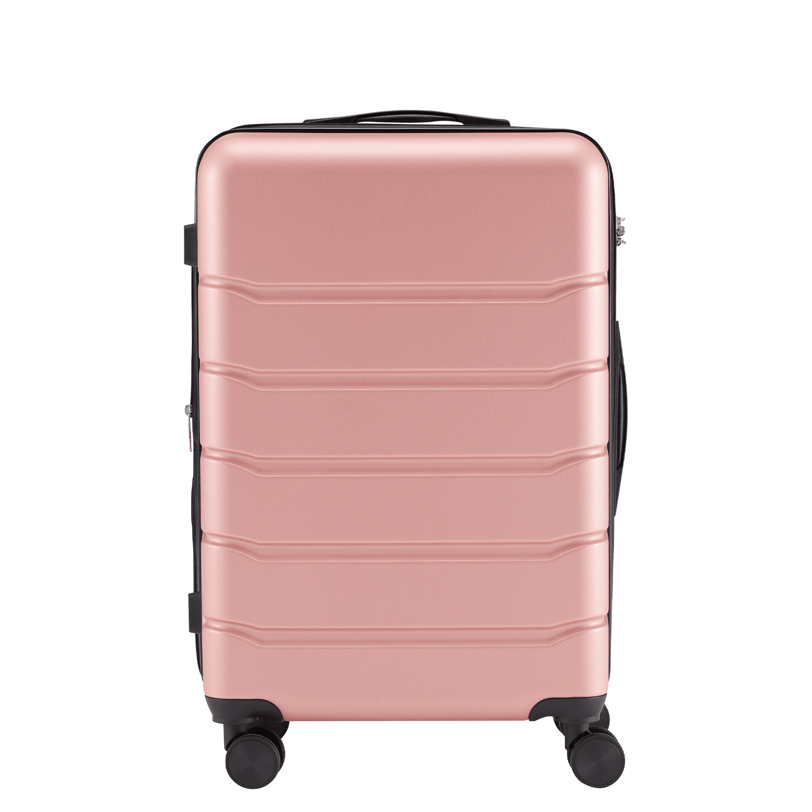 MAYEERTY 24" Expandable Hardside Luggage Spinner Wheels ABS TSA Lock Durable Lightweight Travel Suitcase Pink