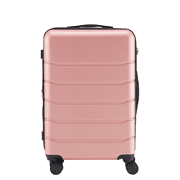 MAYEERTY 24" Expandable Hardside Luggage Spinner Wheels ABS TSA Lock Durable Lightweight Travel Suitcase Pink