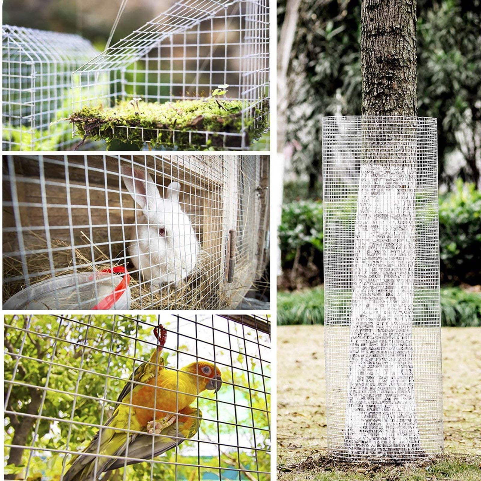 MAYEERTY Hardware Cloth 1/4 inch 48in x 100ft 23 Gauge, Hot-dip Galvanized After Welding Chicken Wire Fence Roll Garden Plant Welded Metal Wire Fencing Roll, Rabbit Cages Snake Fence