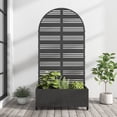 thumbnail image 1 of MAYEERTY 72*35*16in Iron Arch Garden Bed Freestanding Planter Box with Trellis for Climbing Plants, Black, 1 of 5