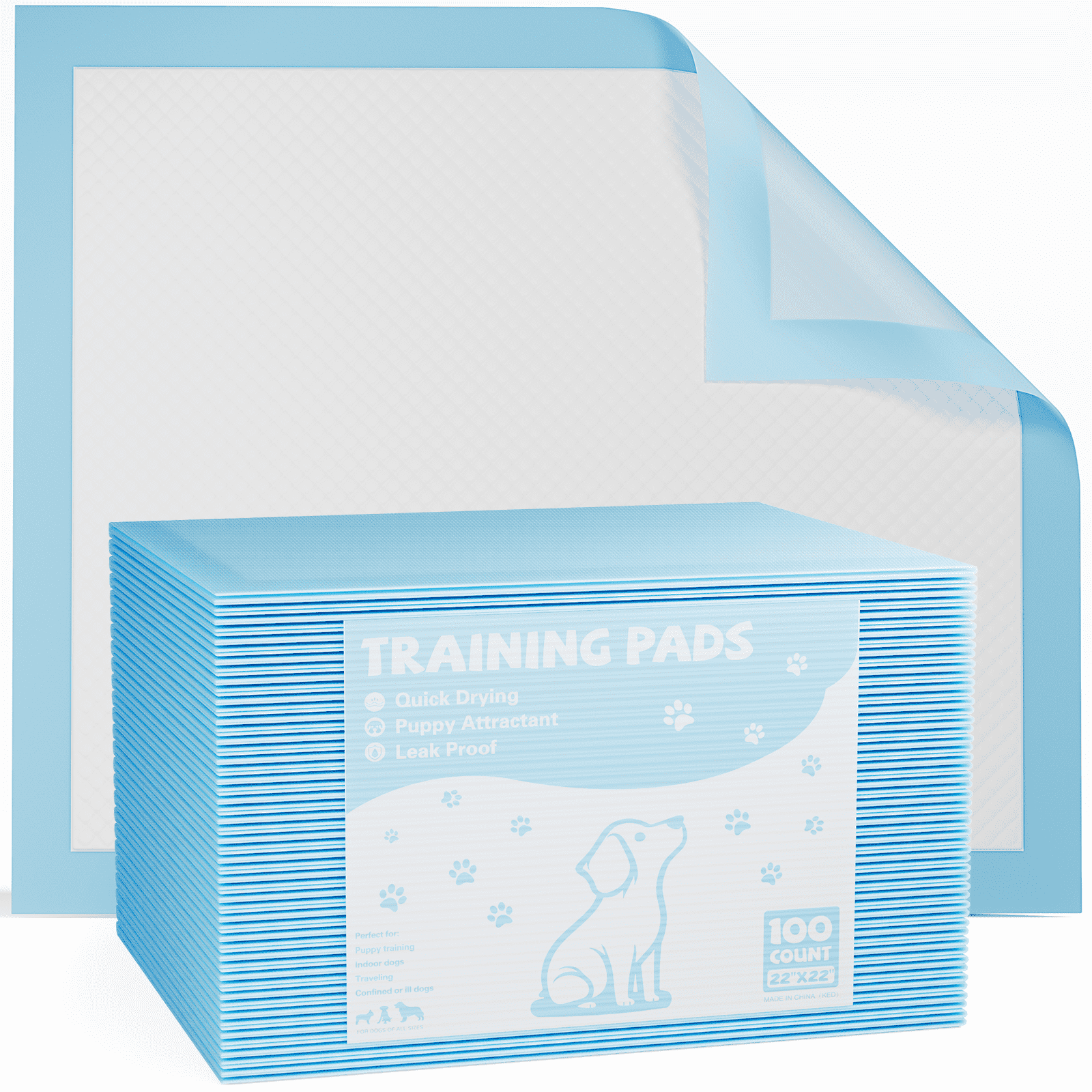 MAYEERTY Leak-Proof Quick-Drying Disposable Puppy Pads