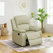 MAYEERTY Leather Recliner Chair, Single Reclining Sofa with Adjustable Angle, for Living Room, Home Theater & Personal Lounge