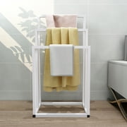 MAYEERTY Metal Freestanding Towel Rack 3 Tiers Hand Towel Holder Organizer for Bathroom Accessories,Black