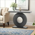 thumbnail image 1 of MAYEERTY Stylish Clutter-Free Storage Console Table, Abstract Texture Top Display Table for Collectibles, 1 of 5